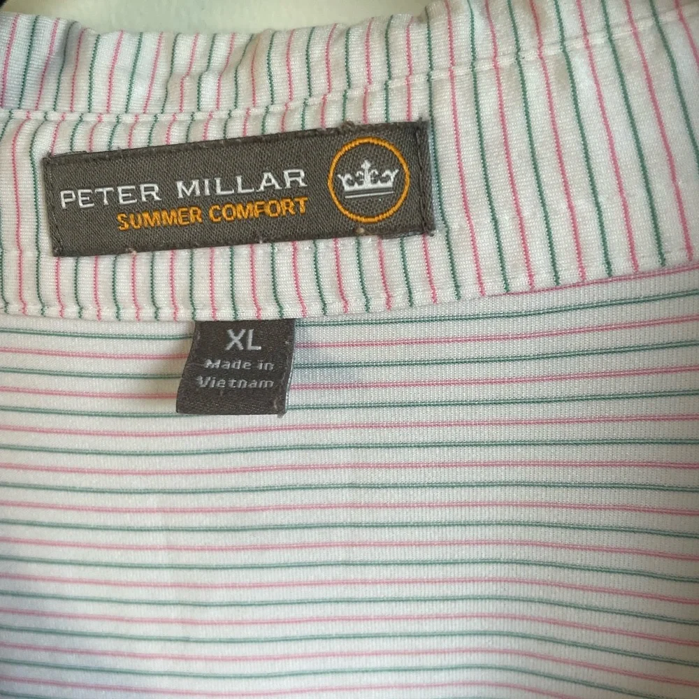 Peter Millar Summer Comfort Golf Striped Polo XL (J)